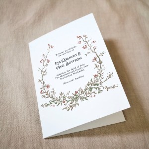 Wild Florals Beige | Folded Card