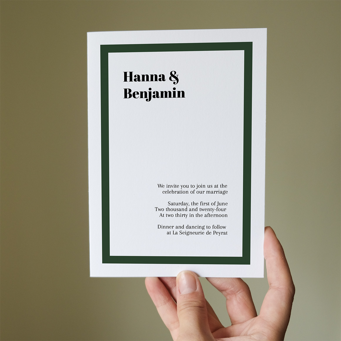 One Colour Frame | Folded Card - Image 2