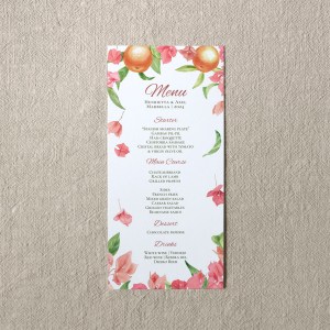 Bougainvillea Menu 100x210 cm